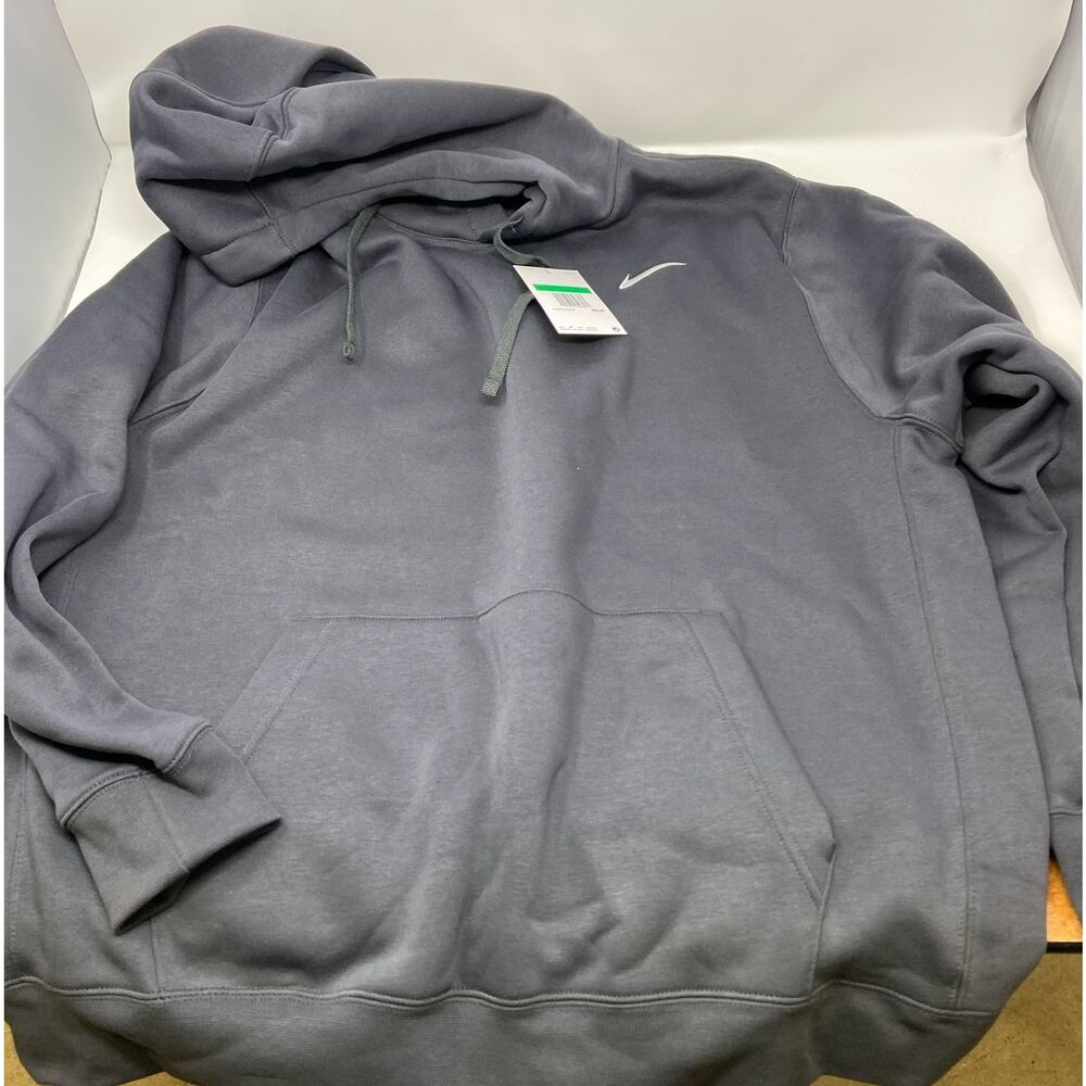Nike Men's Club Fleece Pullover Hoodie Anthracite CJ1611-060